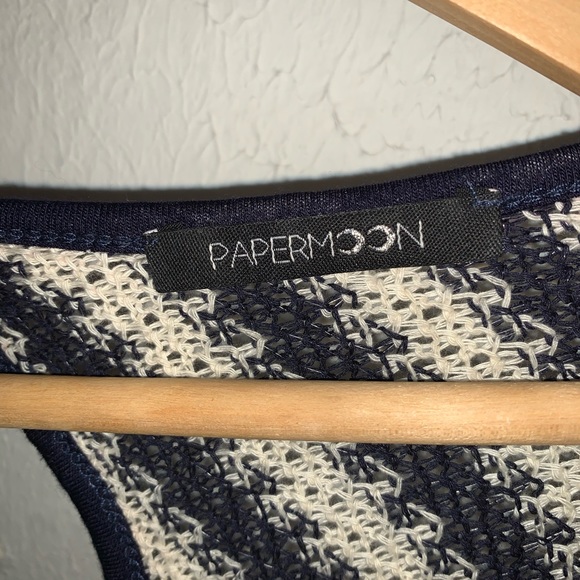 Papermoon navy and white striped sweater - Picture 3 of 5